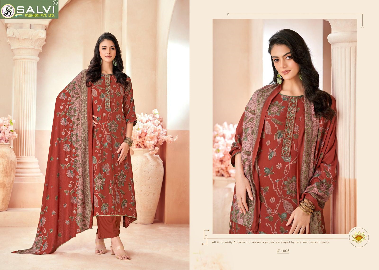 Shalini Winter Salvi Fashion Viscose Pashmina Suits Wholesaler Ahmedabad