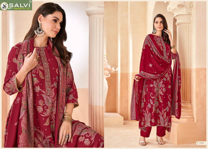 Shalini Winter Salvi Fashion Viscose Pashmina Suits Wholesaler Ahmedabad