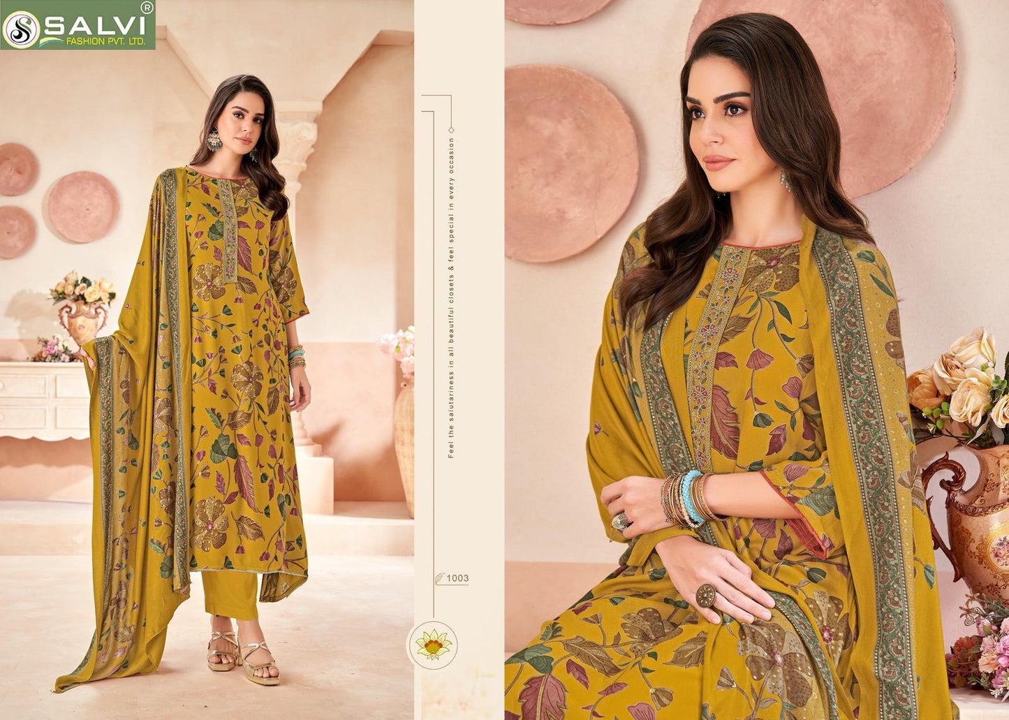 Shalini Winter Salvi Fashion Viscose Pashmina Suits Wholesaler Ahmedabad