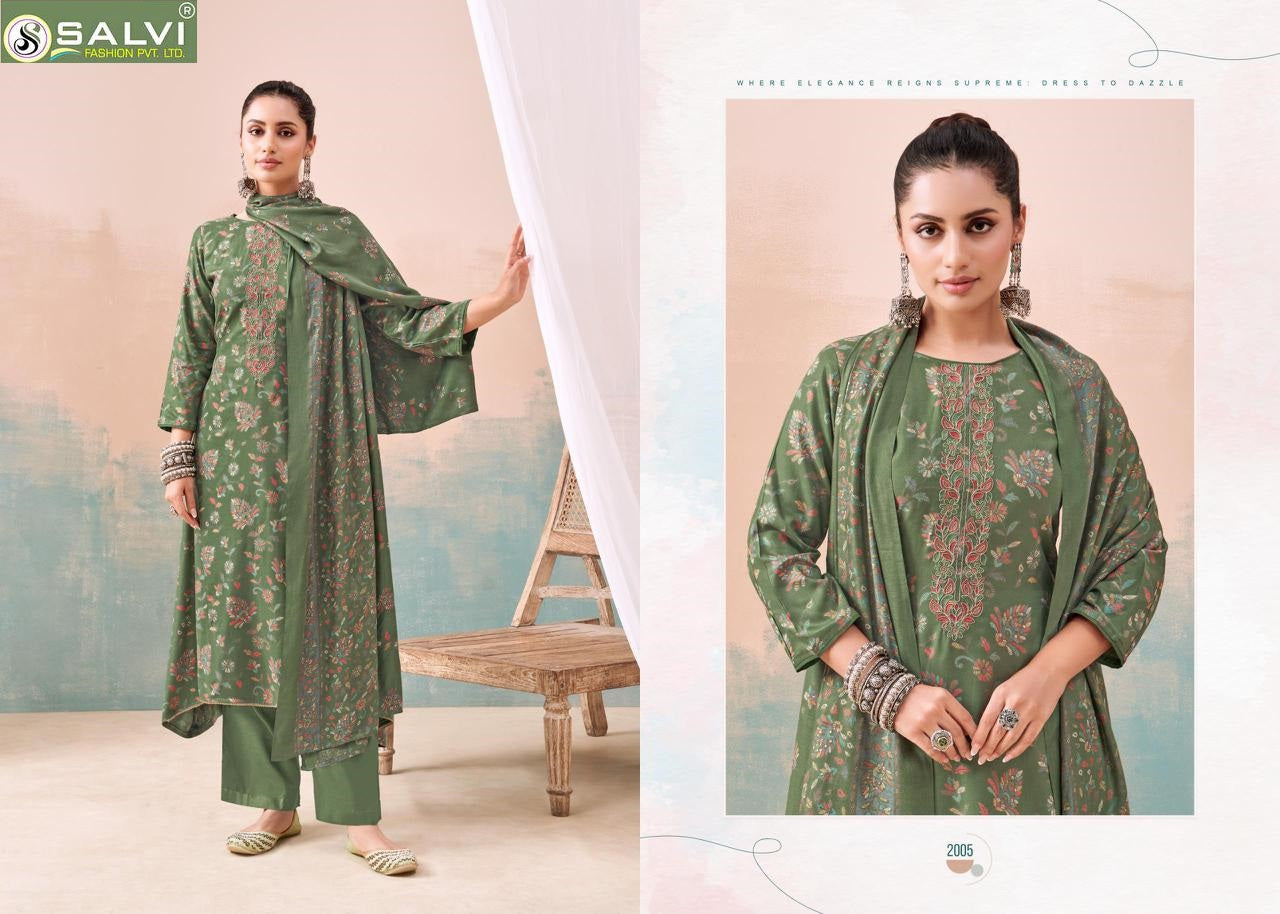 Shalini Winter Vol 2 Salvi Fashion Viscose Pashmina Suits Exporter Ahmedabad