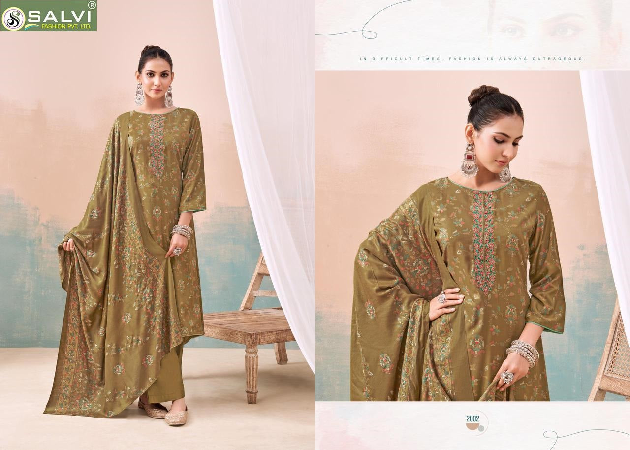 Shalini Winter Vol 2 Salvi Fashion Viscose Pashmina Suits Exporter Ahmedabad