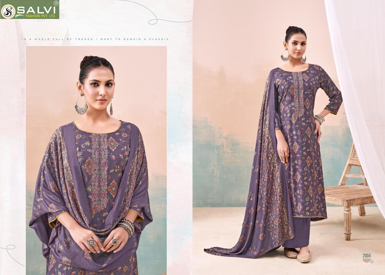 Shalini Winter Vol 2 Salvi Fashion Viscose Pashmina Suits Exporter Ahmedabad