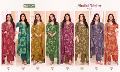 Shalini Winter Vol 3 Salvi Fashion Pashmina Suits Wholesale Price