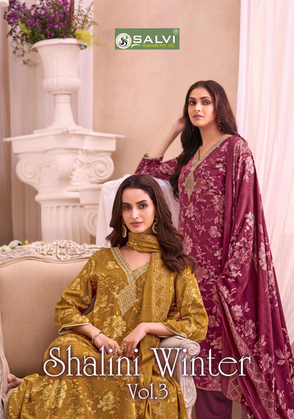 Shalini Winter Vol 3 Salvi Fashion Pashmina Suits Wholesale Price