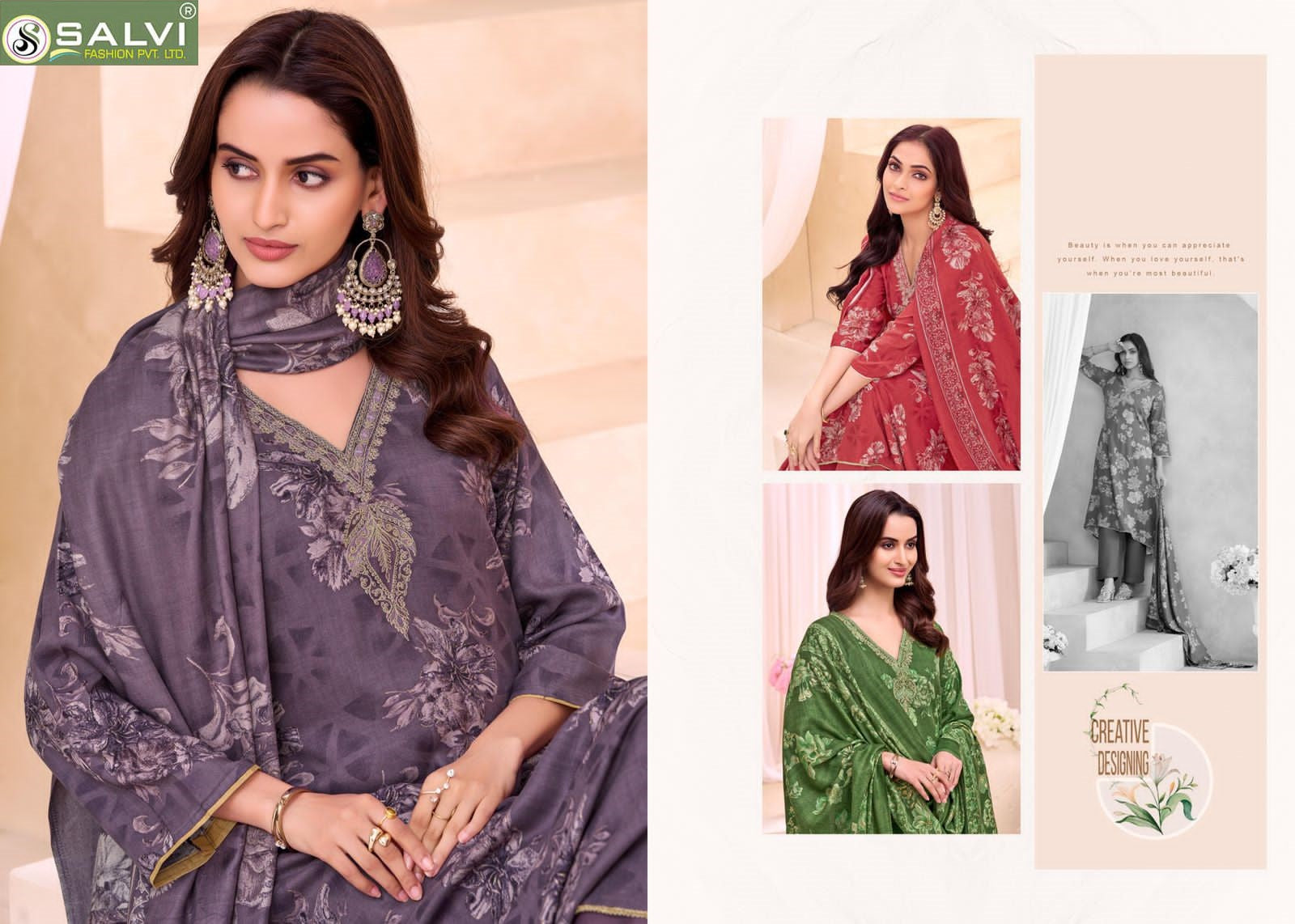 Shalini Winter Vol 3 Salvi Fashion Pashmina Suits Wholesale Price