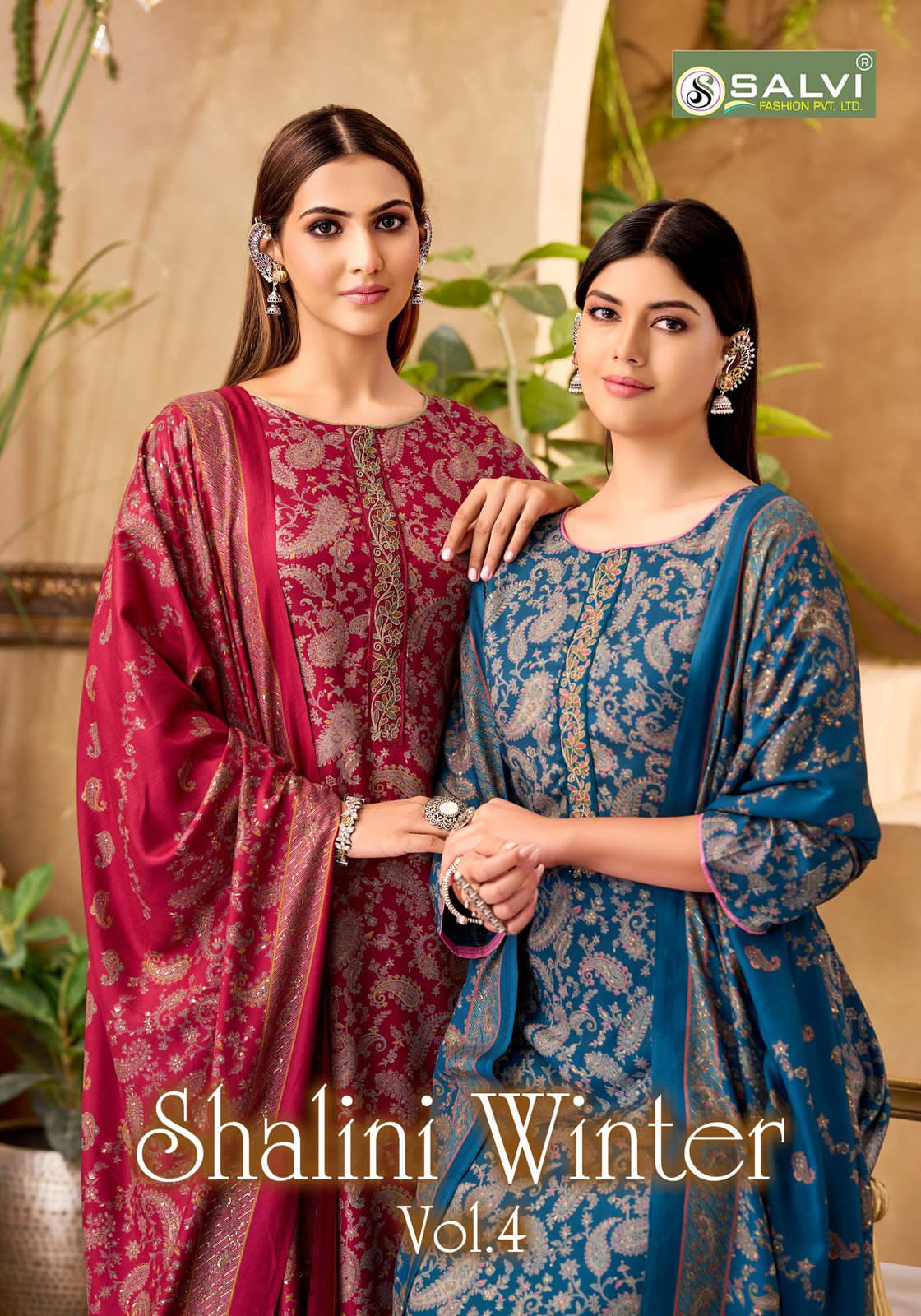 Shalini Winter Vol 4 Salvi Fashion Pashmina Suits Exporter India