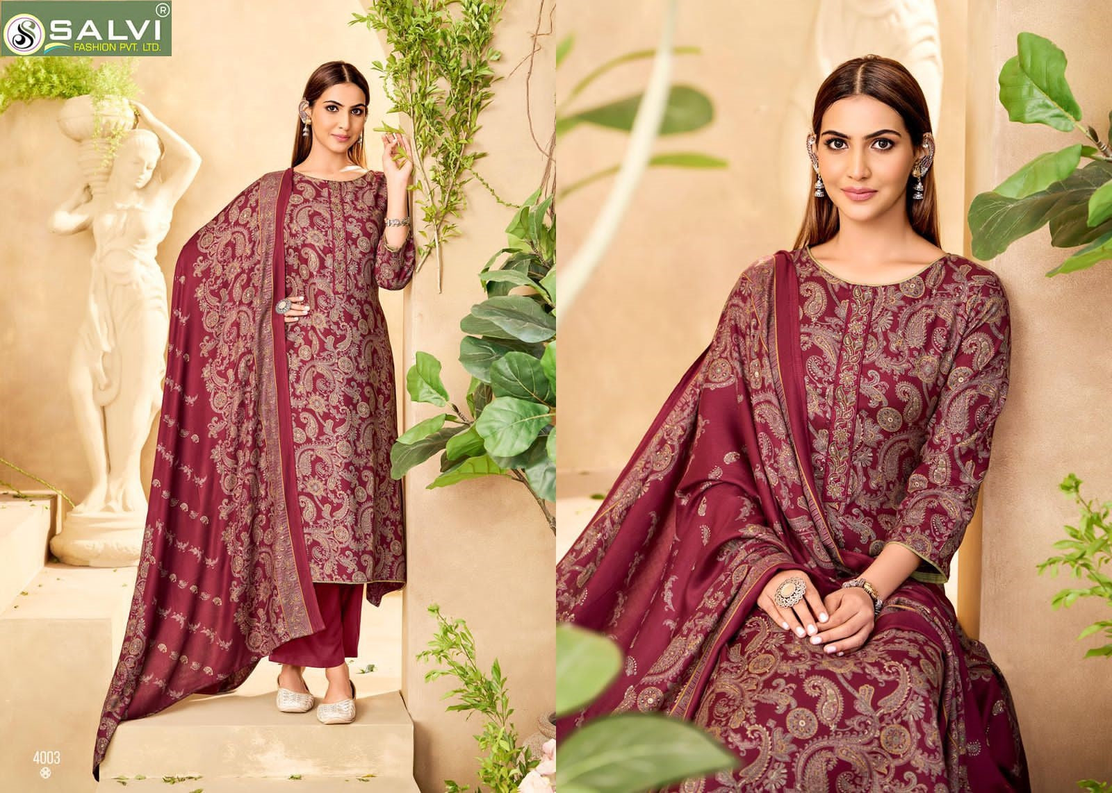 Shalini Winter Vol 4 Salvi Fashion Pashmina Suits Exporter India