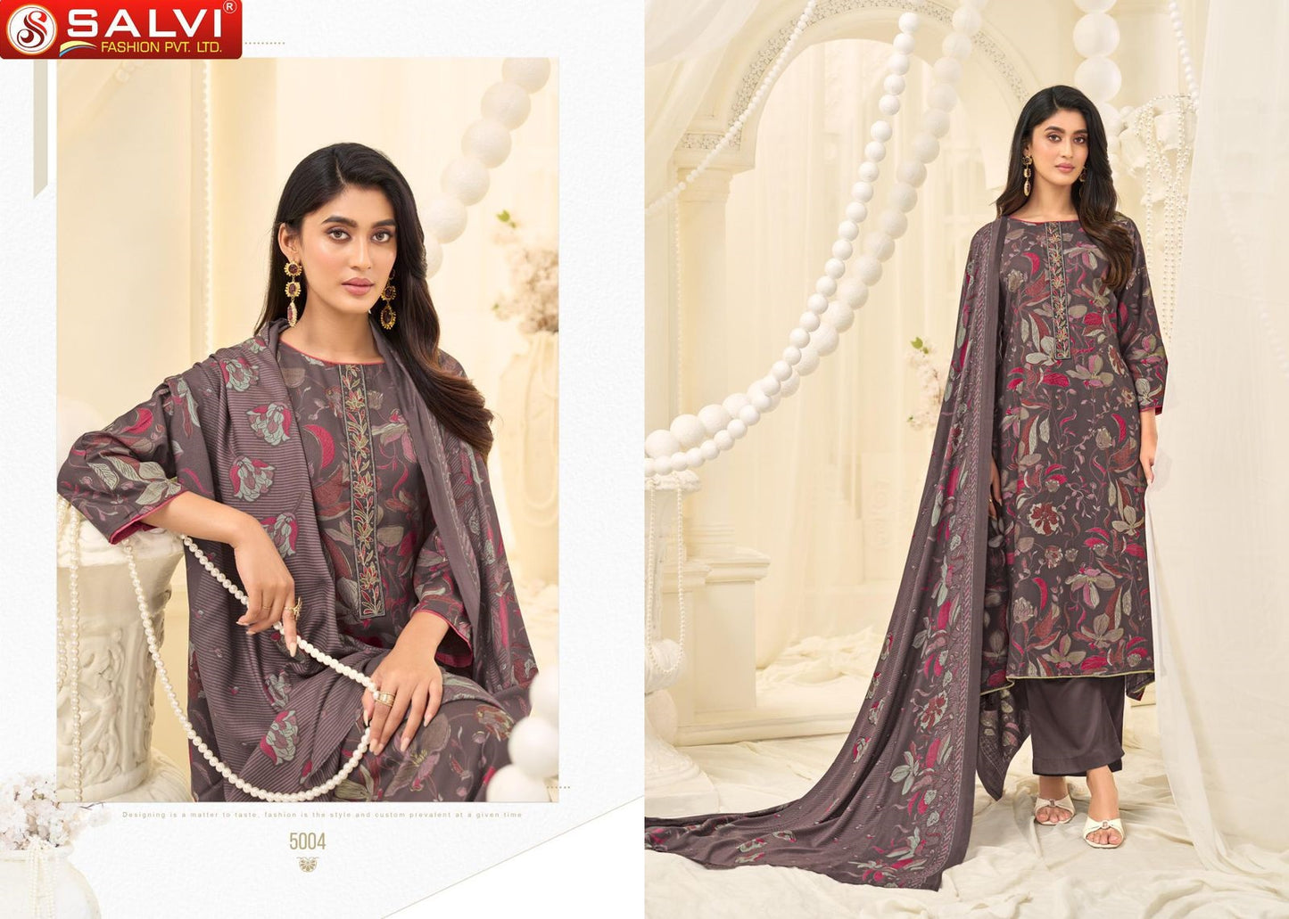 Shalini Winter Vol 5 Salvi Fashion Pure Viscose Pashmina Suits Wholesaler India