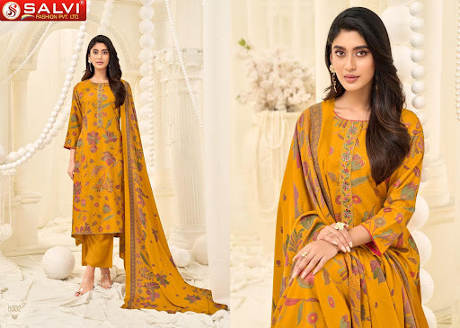 Shalini Winter Vol 5 Salvi Fashion Pure Viscose Pashmina Suits Wholesaler India