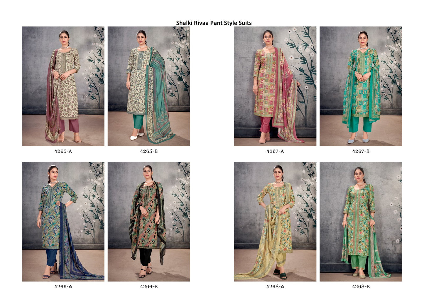 Shalki Rivaa Pant Style Suits Wholesaler Gujarat