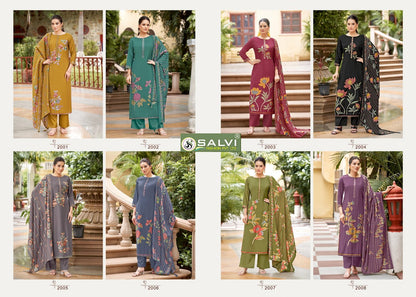 Shally Silk Puls Salvi Fashion Modal Silk Pant Style Suits Exporter Gujarat