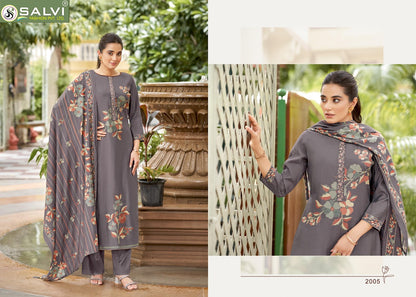 Shally Silk Puls Salvi Fashion Modal Silk Pant Style Suits Exporter Gujarat
