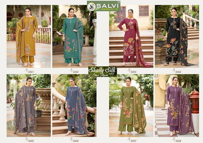 Shally Silk Vol 2 Once Again Salvi Fashion Modal Silk Pant Style Suits Manufacturer Gujarat