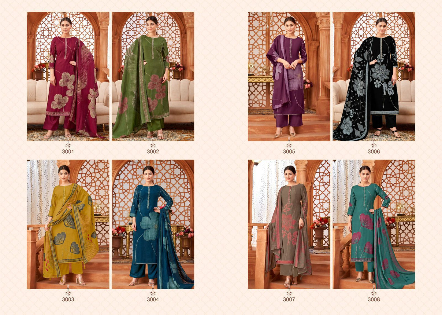 Shally Silk Vol 3 Salvi Fashion Modal Silk Pant Style Suits Wholesale Rate