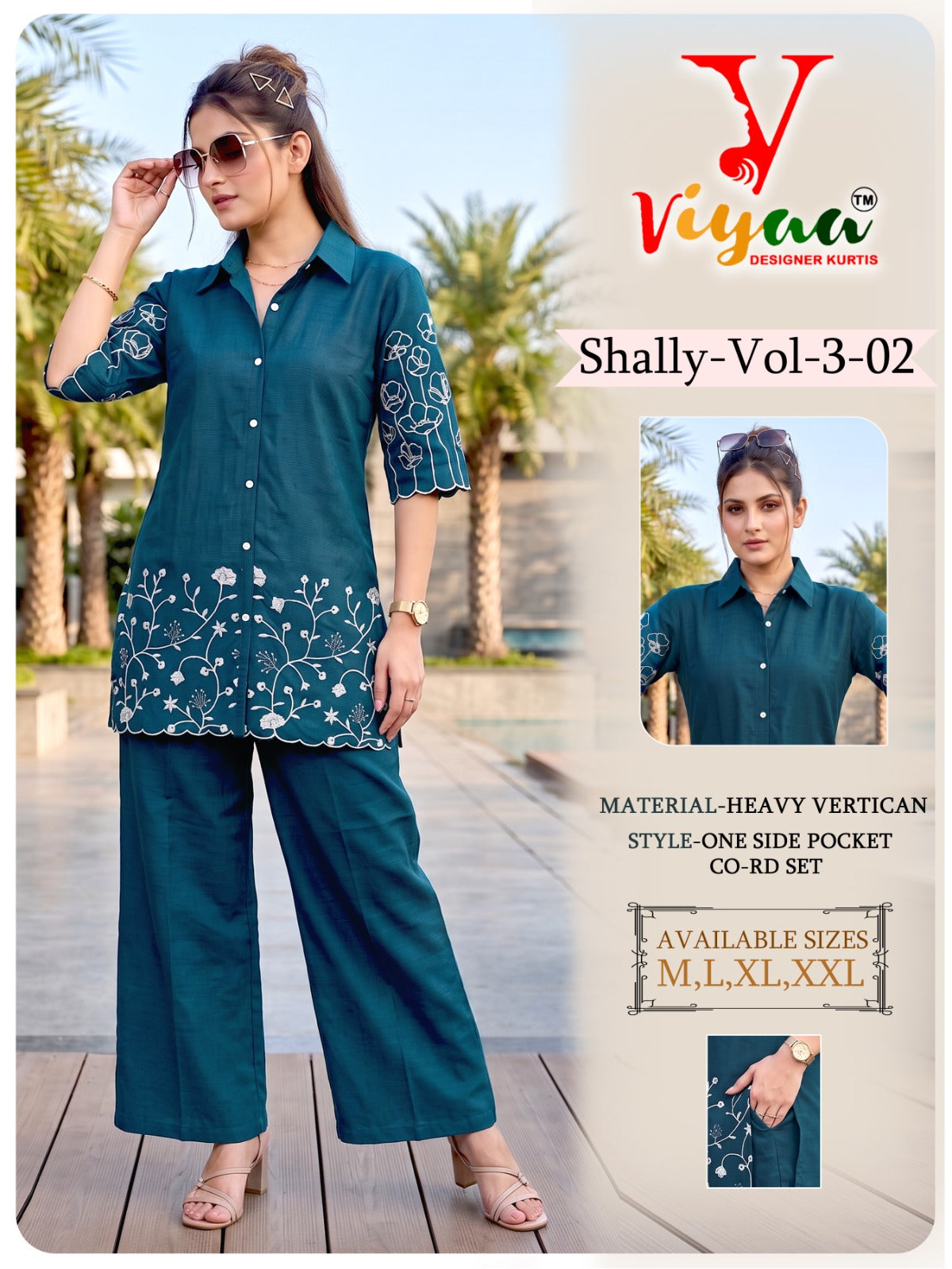 Shally Vol 3 Viyaa Vertican Co Ord Set Supplier India