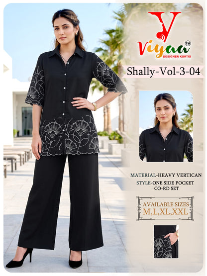 Shally Vol 3 Viyaa Vertican Co Ord Set Supplier India