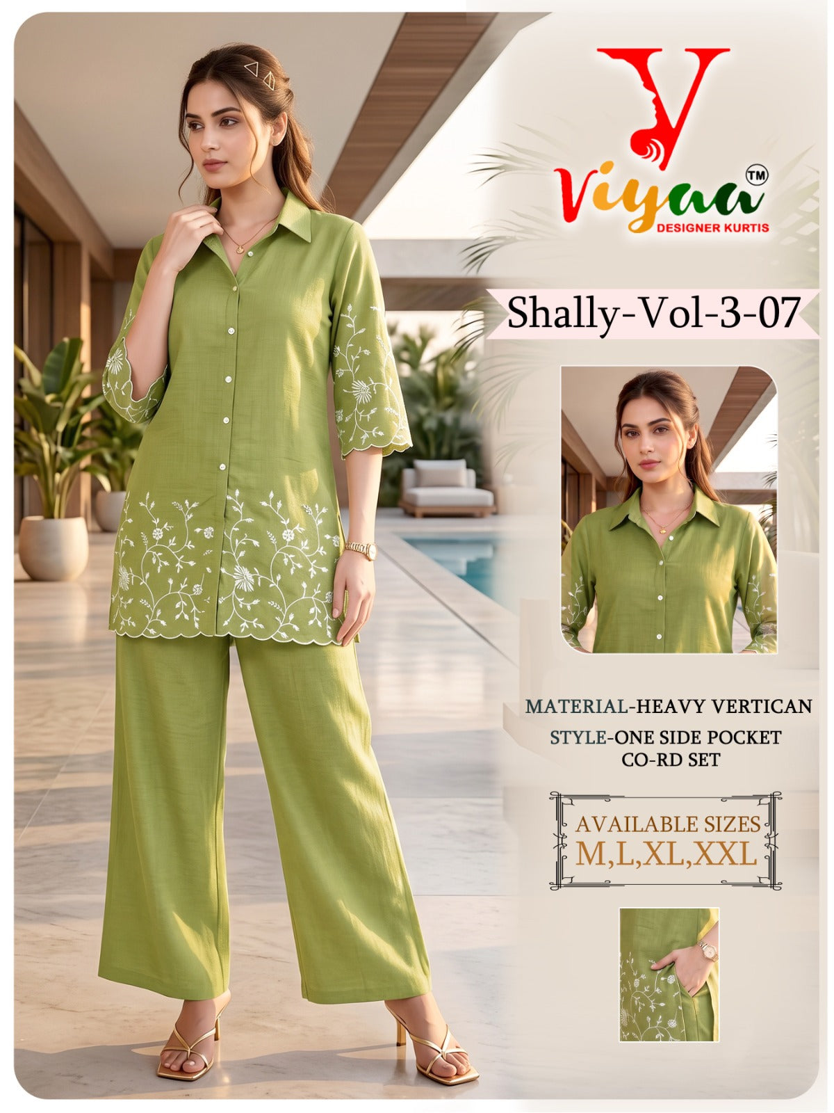 Shally Vol 3 Viyaa Vertican Co Ord Set Supplier India