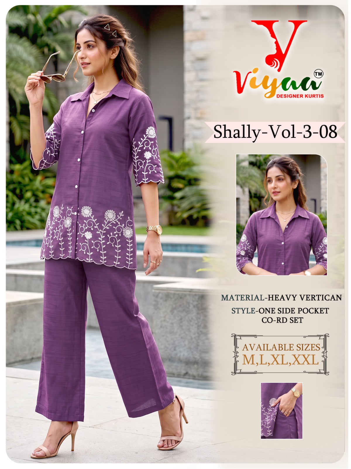 Shally Vol 3 Viyaa Vertican Co Ord Set Supplier India