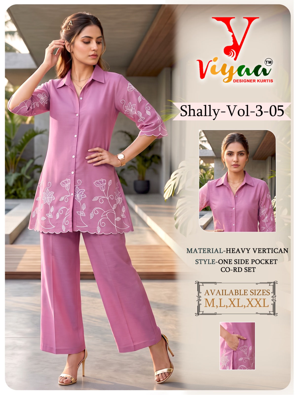 Shally Vol 3 Viyaa Vertican Co Ord Set Supplier India