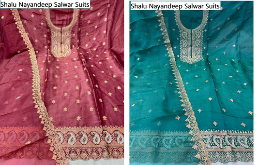 Shalu Nayandeep Gold Crush Salwar Suits Manufacturer