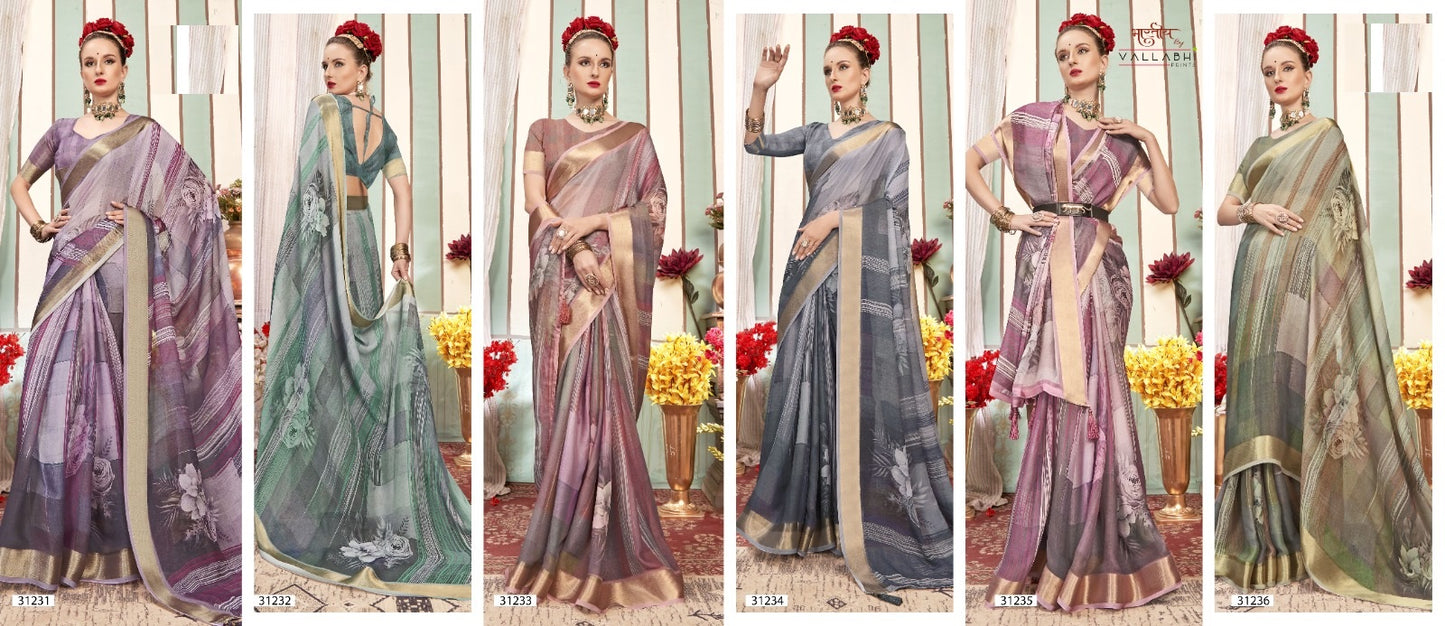 Shalu Vol 2 Vallabhi Prints Georgette Sarees Supplier