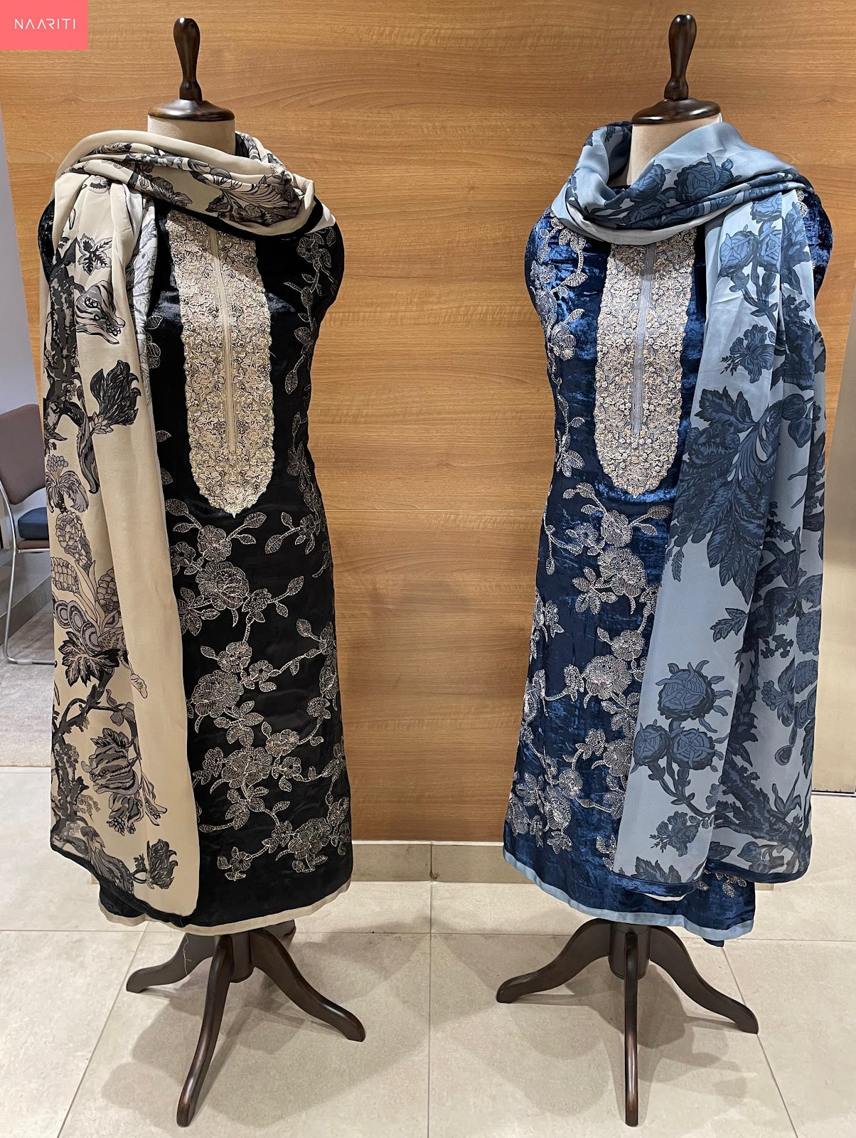 Shalvi Naariti Velvet Suits Exporter