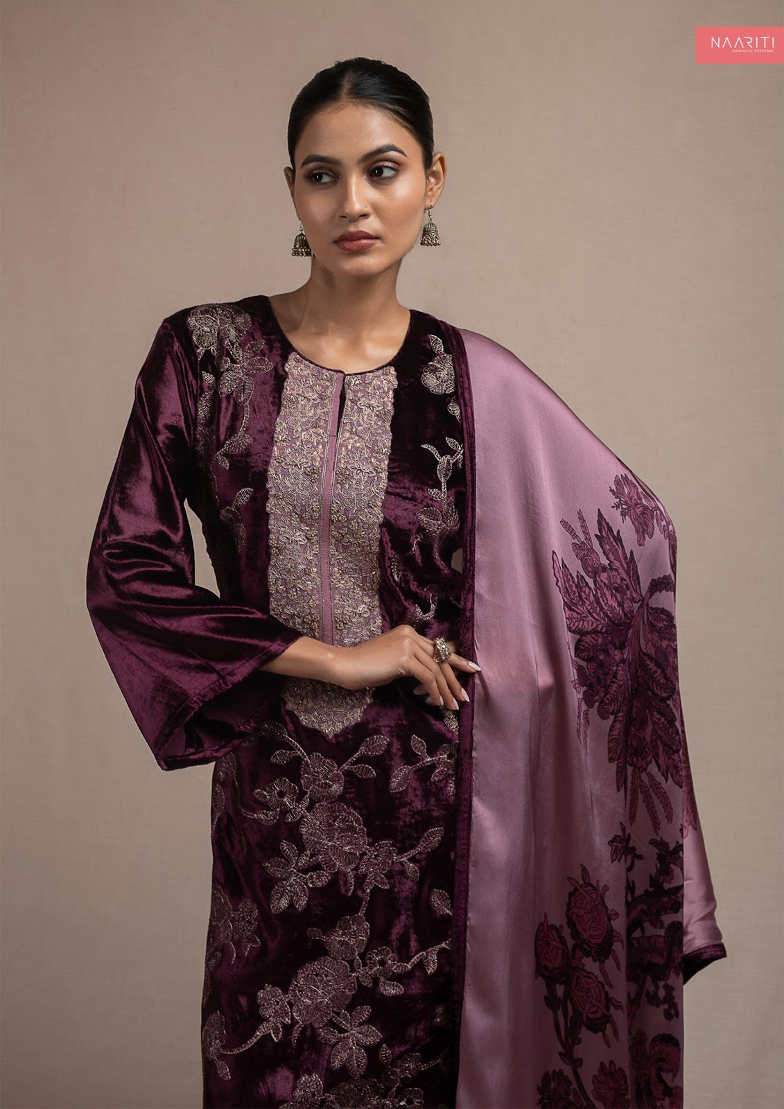 Shalvi Naariti Velvet Suits Exporter