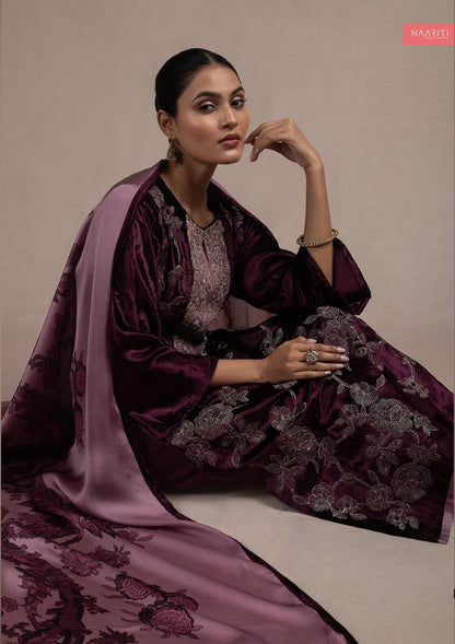 Shalvi Naariti Velvet Suits Exporter