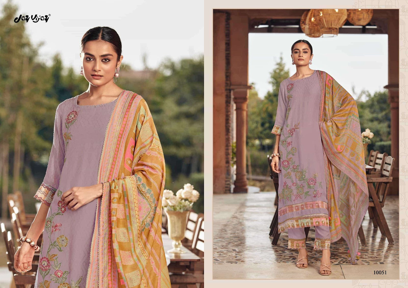 Shamyana Jay Vijay Silk Jacquard Pant Style Suits Exporter