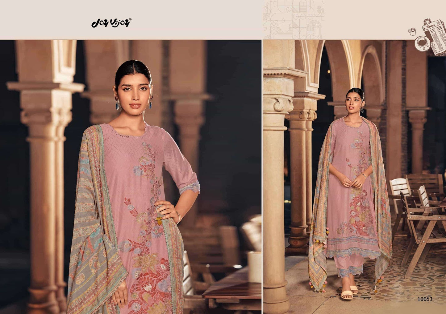 Shamyana Jay Vijay Silk Jacquard Pant Style Suits Exporter