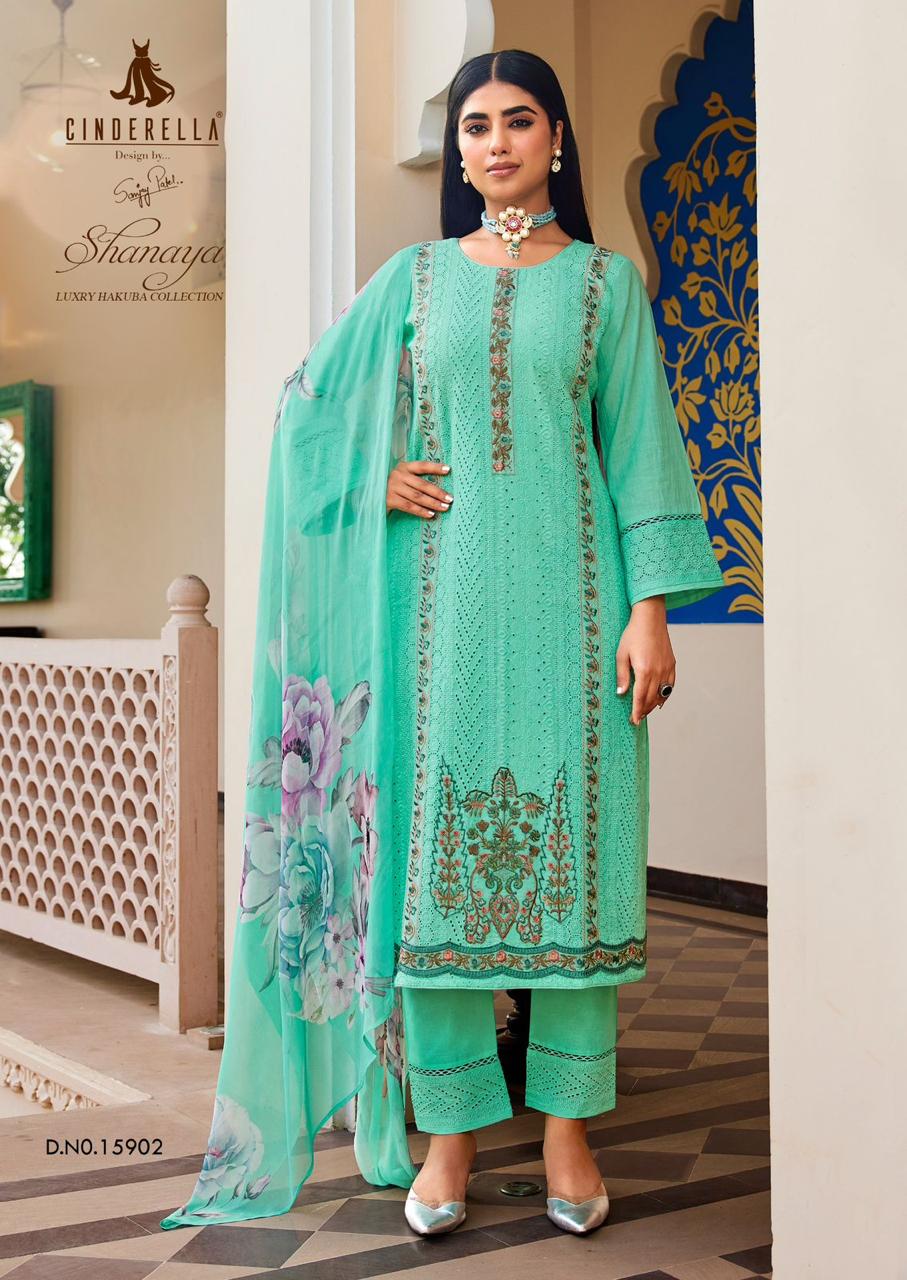 Shanaya Cinderella Cambric Cotton Pant Style Suits Manufacturer