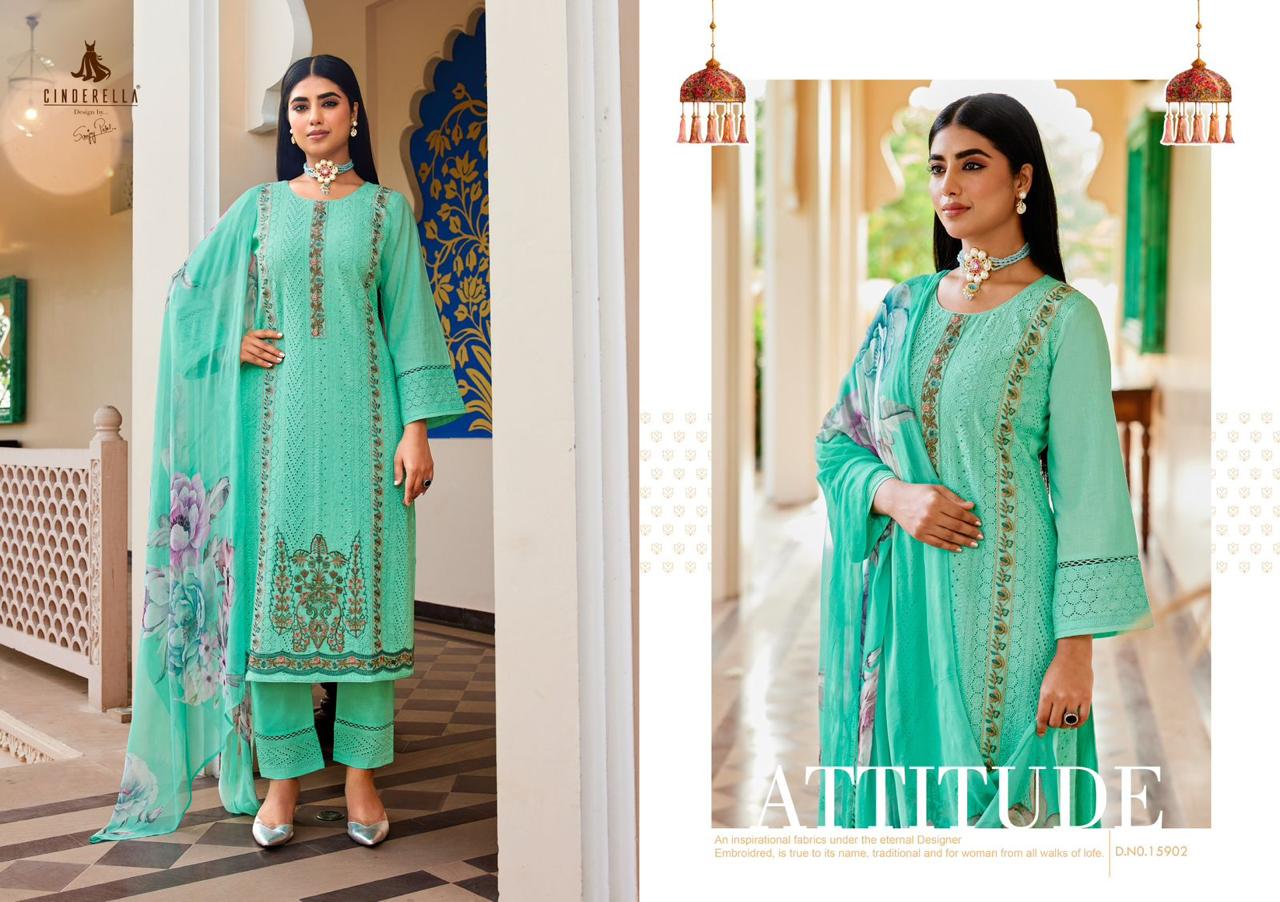 Shanaya Cinderella Cambric Cotton Pant Style Suits Manufacturer