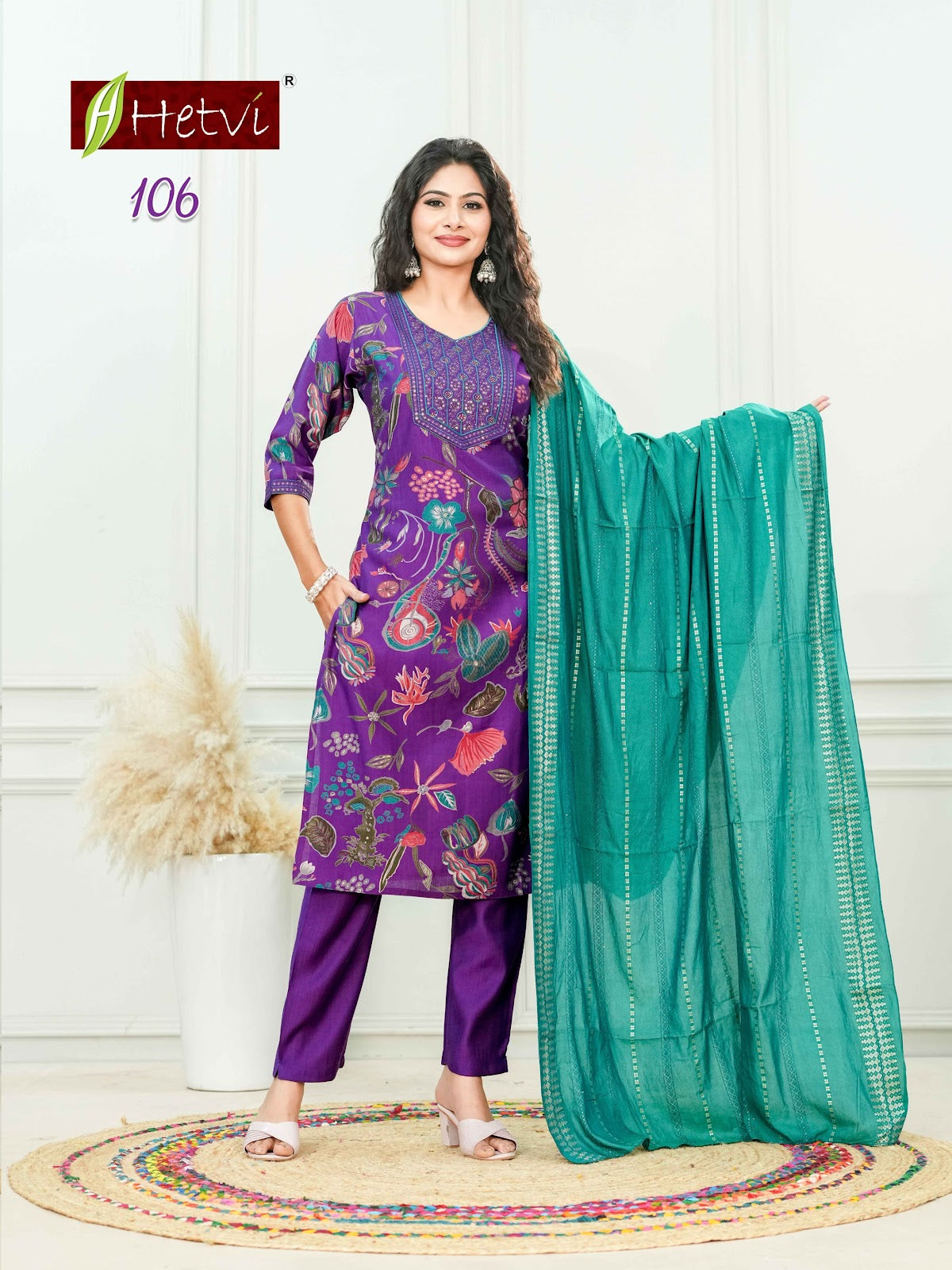 Shanaya Hetvi Vertican Readymade Pant Style Suits Manufacturer Gujarat