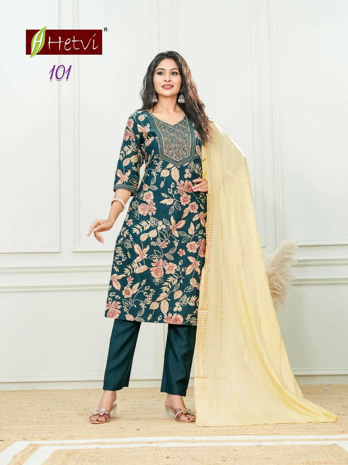 Shanaya Hetvi Vertican Readymade Pant Style Suits Manufacturer Gujarat