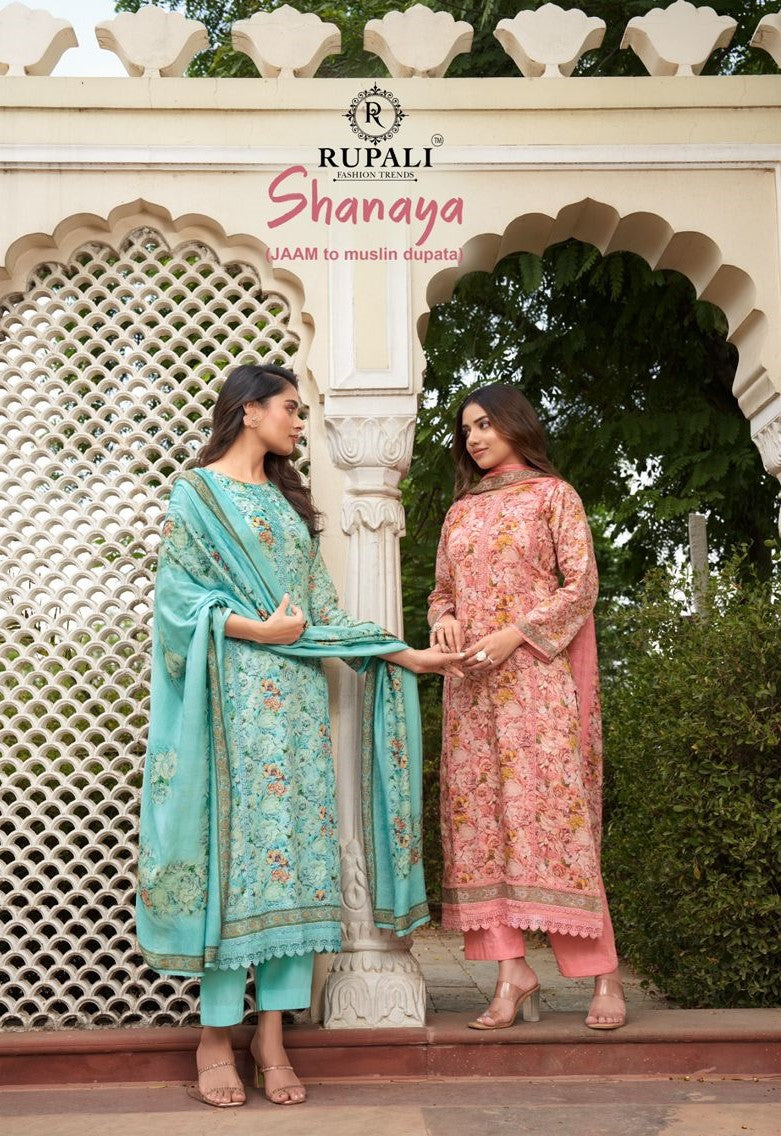 Shanaya Rupali Pure Jaam Pant Style Suits Wholesaler Ahmedabad