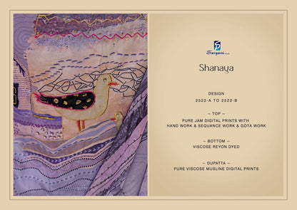 Shanaya Sargam Prints Pure Jam Pant Style Suits Supplier India