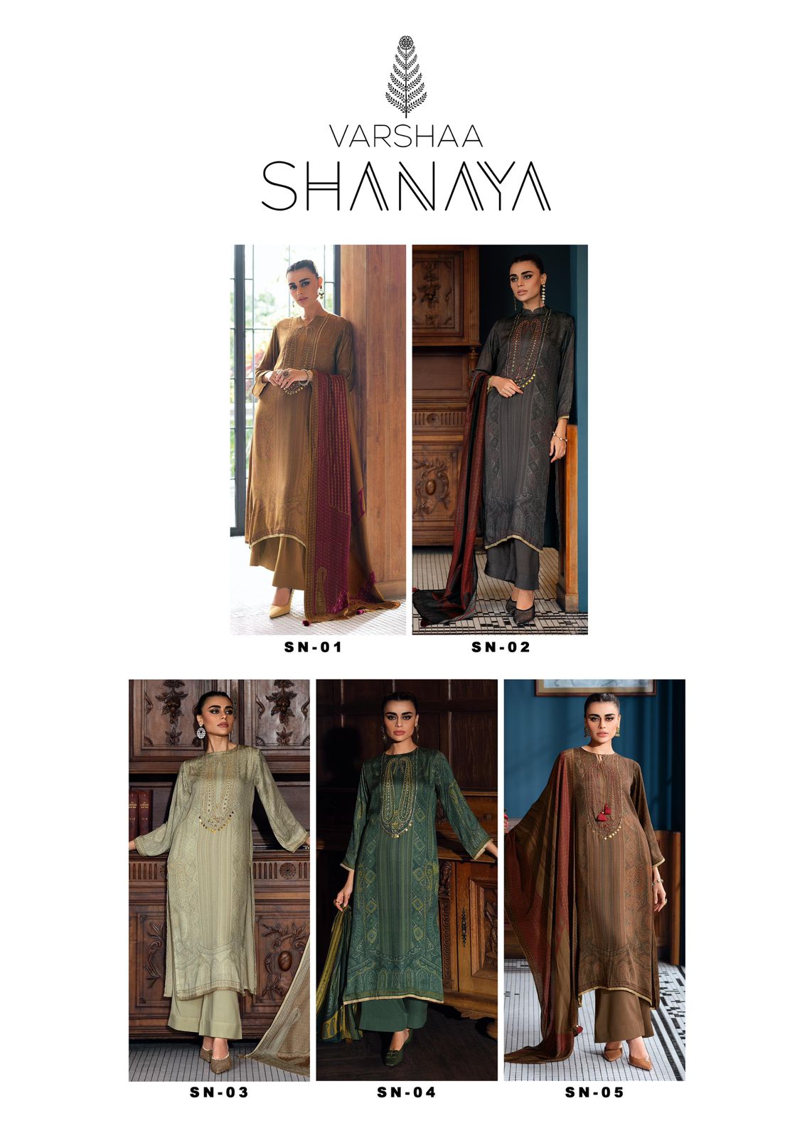 Shanaya Varsha Fashions Viscose Plazzo Style Suits Manufacturer India