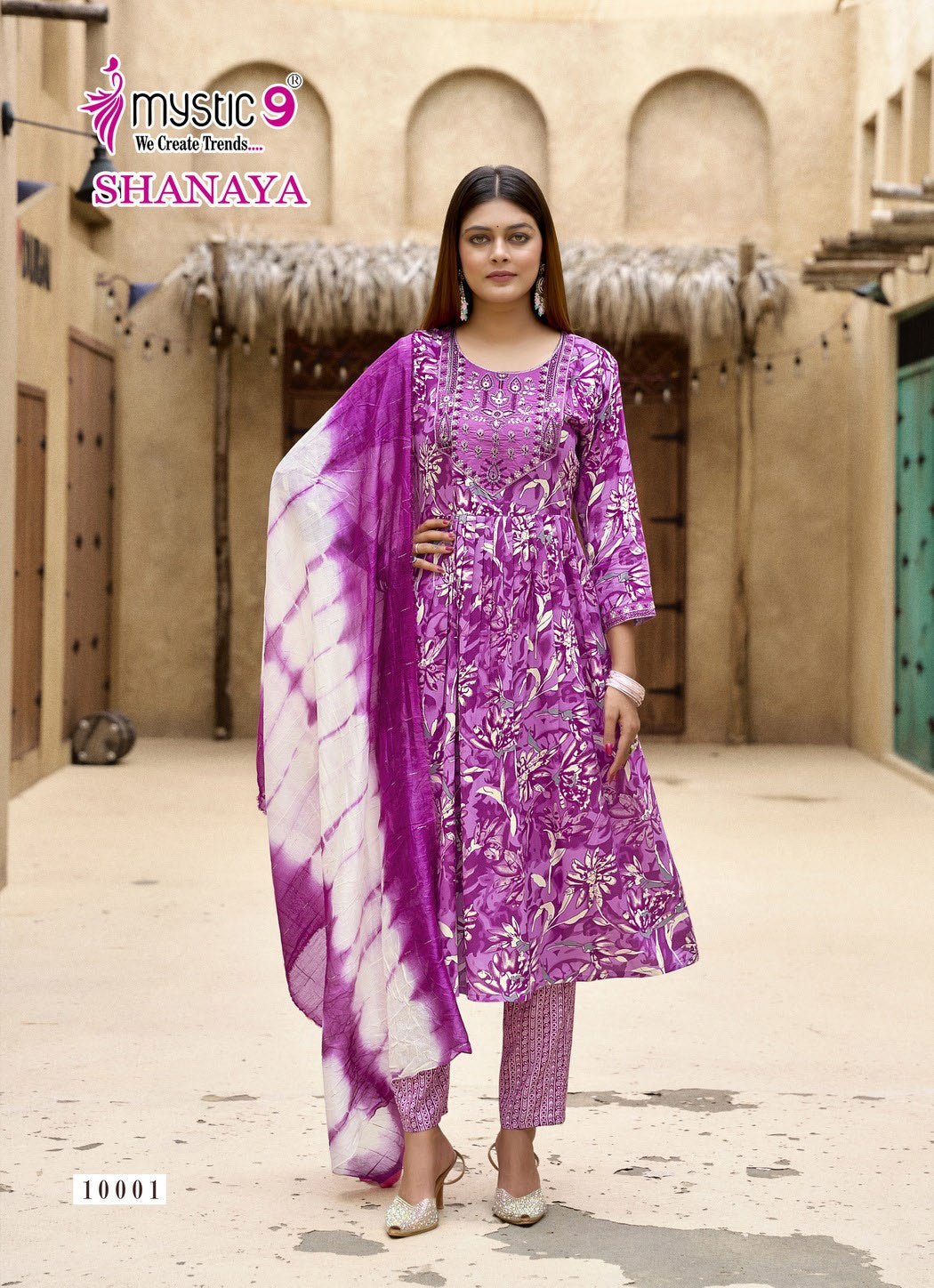 Shanaya Vol 10 Mystic 9 Heavy Rayon Readymade Pant Style Suits Wholesaler Gujarat