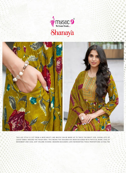 Shanaya Vol 11 Mystic 9 Rayon Foil Readymade Anarkali Suits Wholesaler Gujarat
