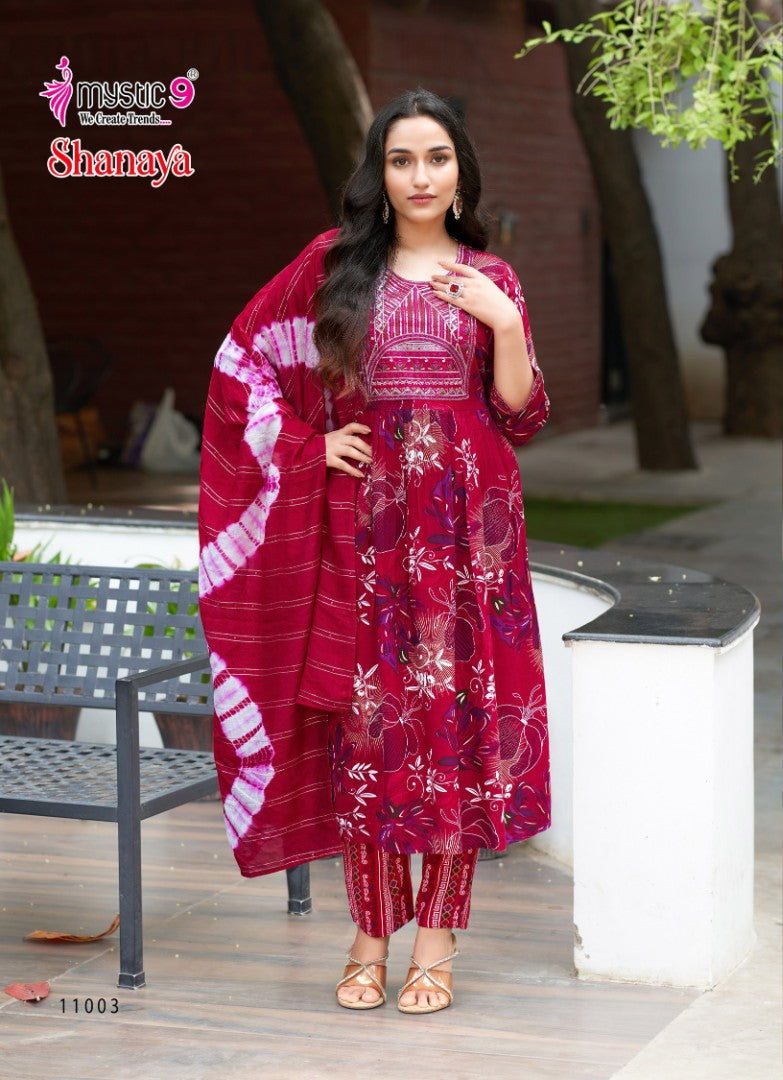 8月末迄【新品】Apolina IRRA DRESS - 7-9y Shanaya Vol 11 Mystic 9 Rayon Foil Readymade Anarkali Suits