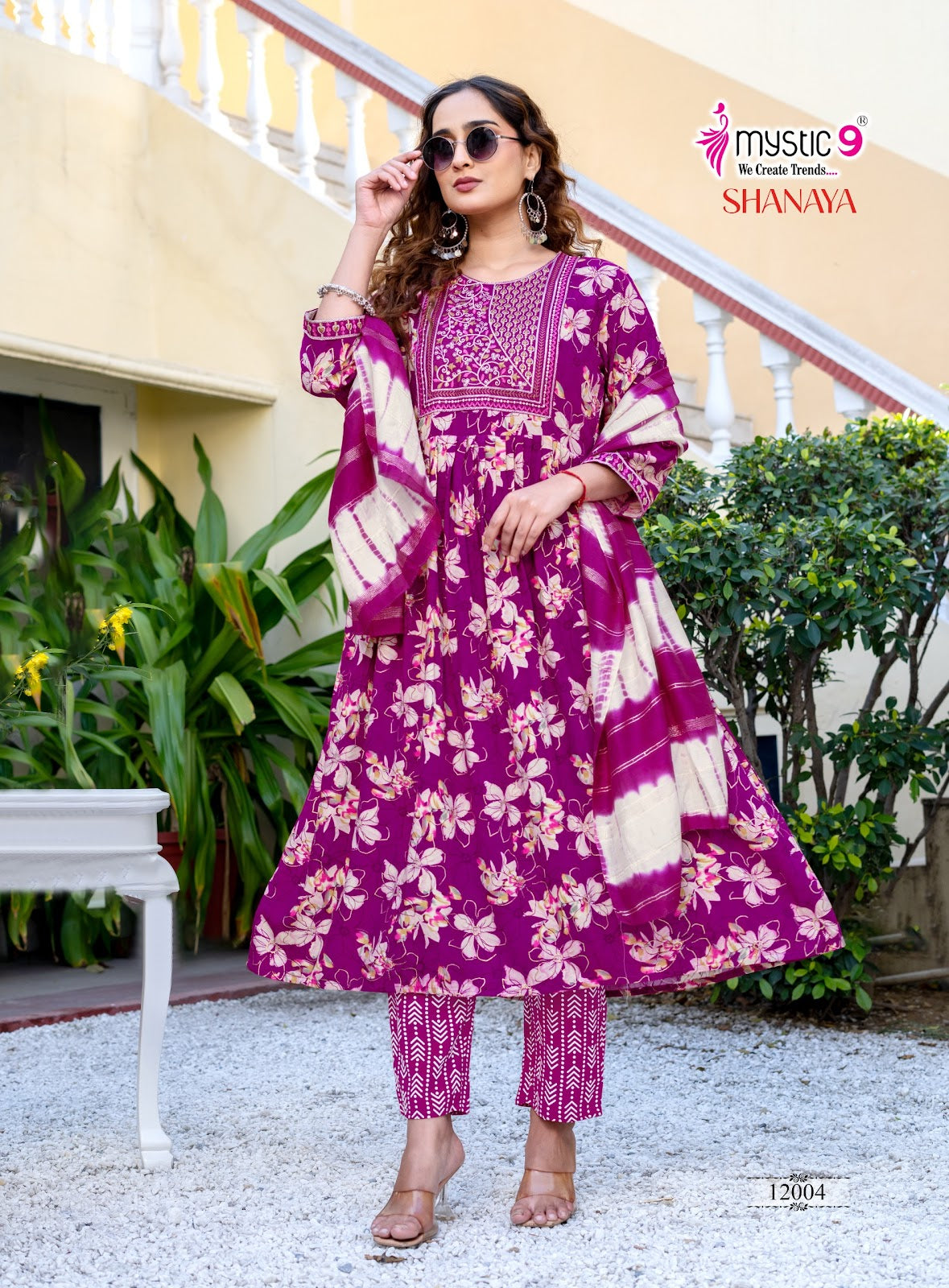 Shanaya Vol 12 Mystic 9 Rayon Readymade Anarkali Suits Wholesale Price
