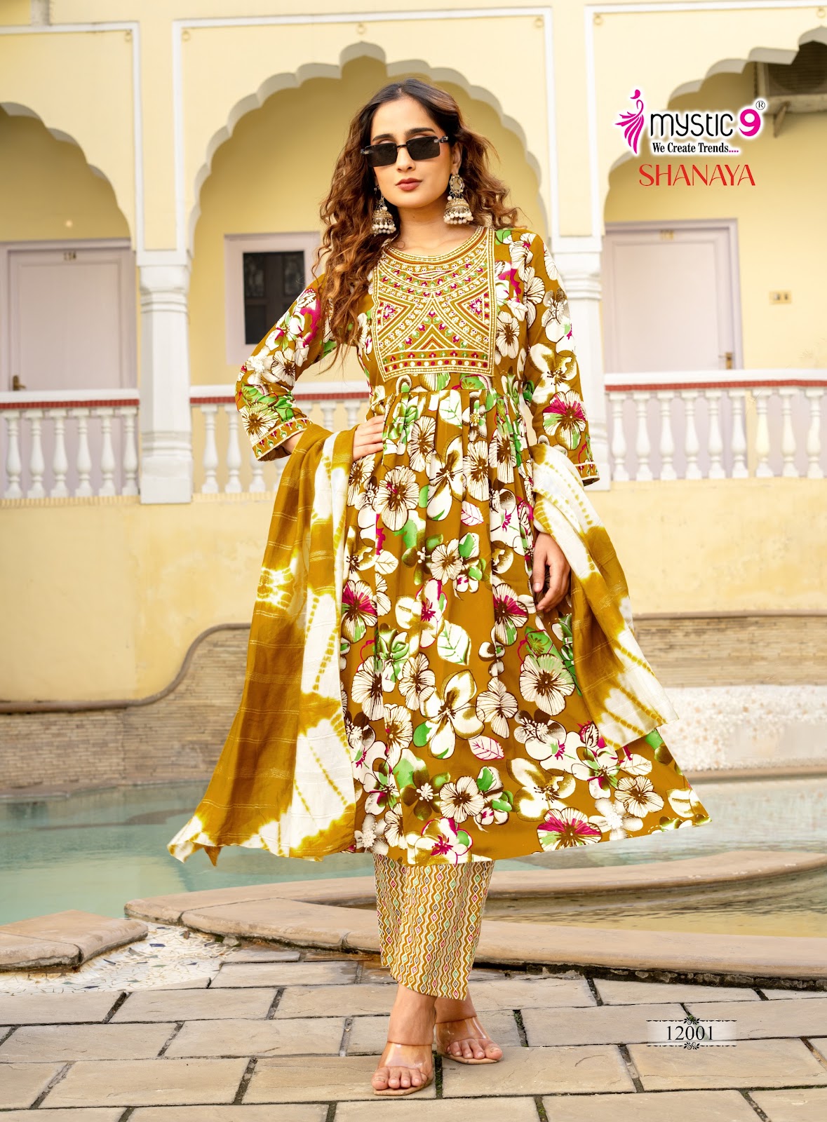 Shanaya Vol 12 Mystic 9 Rayon Readymade Anarkali Suits Wholesale Price