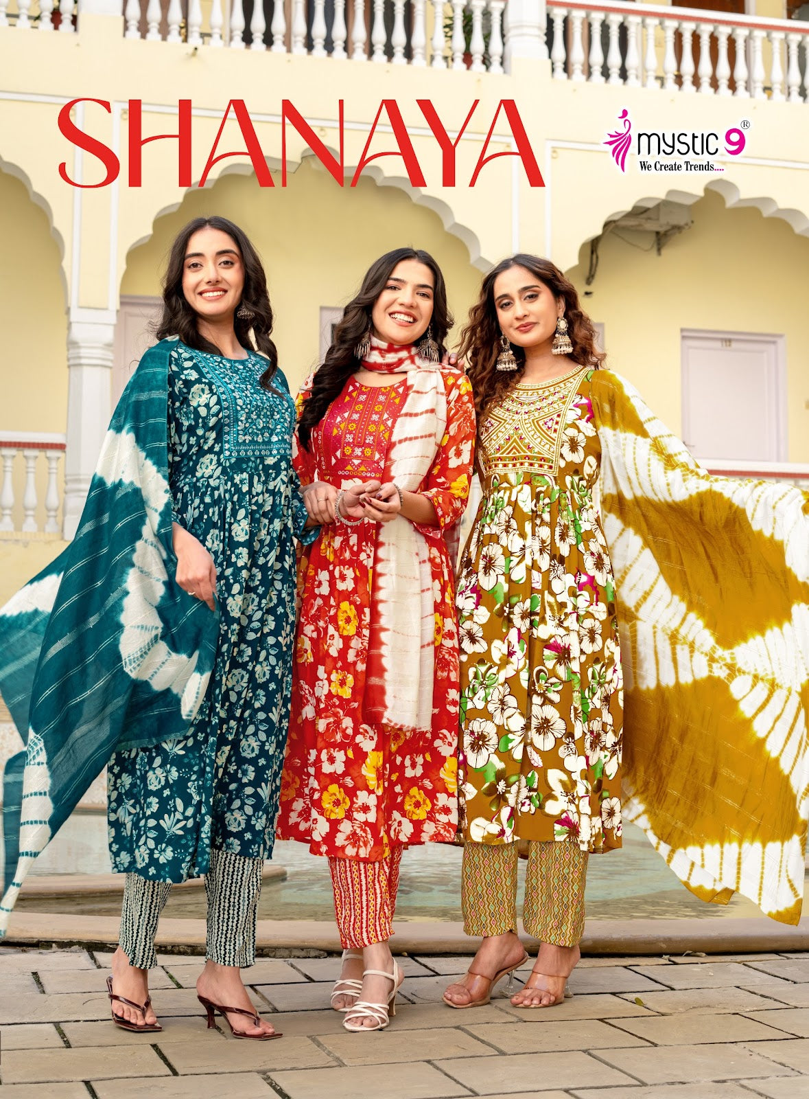Shanaya Vol 12 Mystic 9 Rayon Readymade Anarkali Suits Wholesale Price