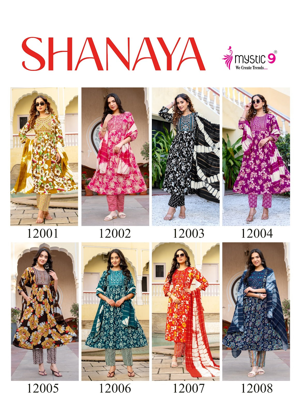 Shanaya Vol 12 Mystic 9 Rayon Readymade Anarkali Suits Wholesale Price
