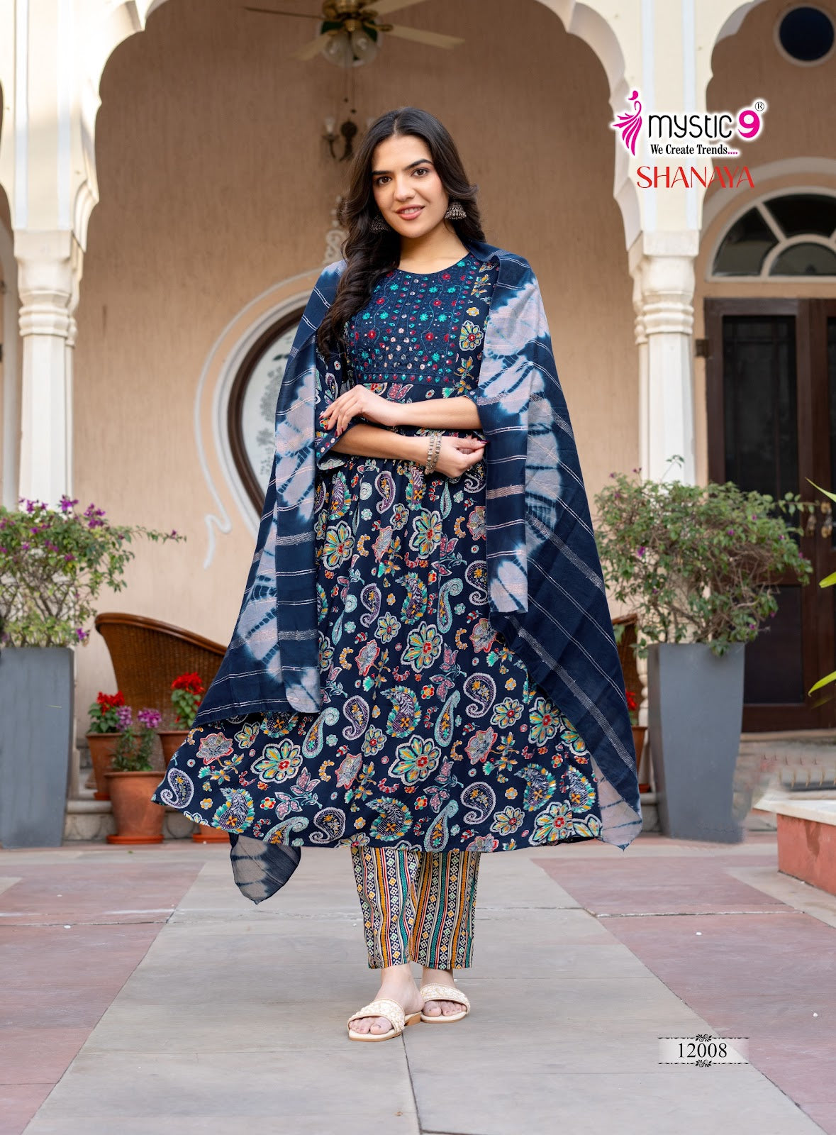 Shanaya Vol 12 Mystic 9 Rayon Readymade Anarkali Suits Wholesale Price