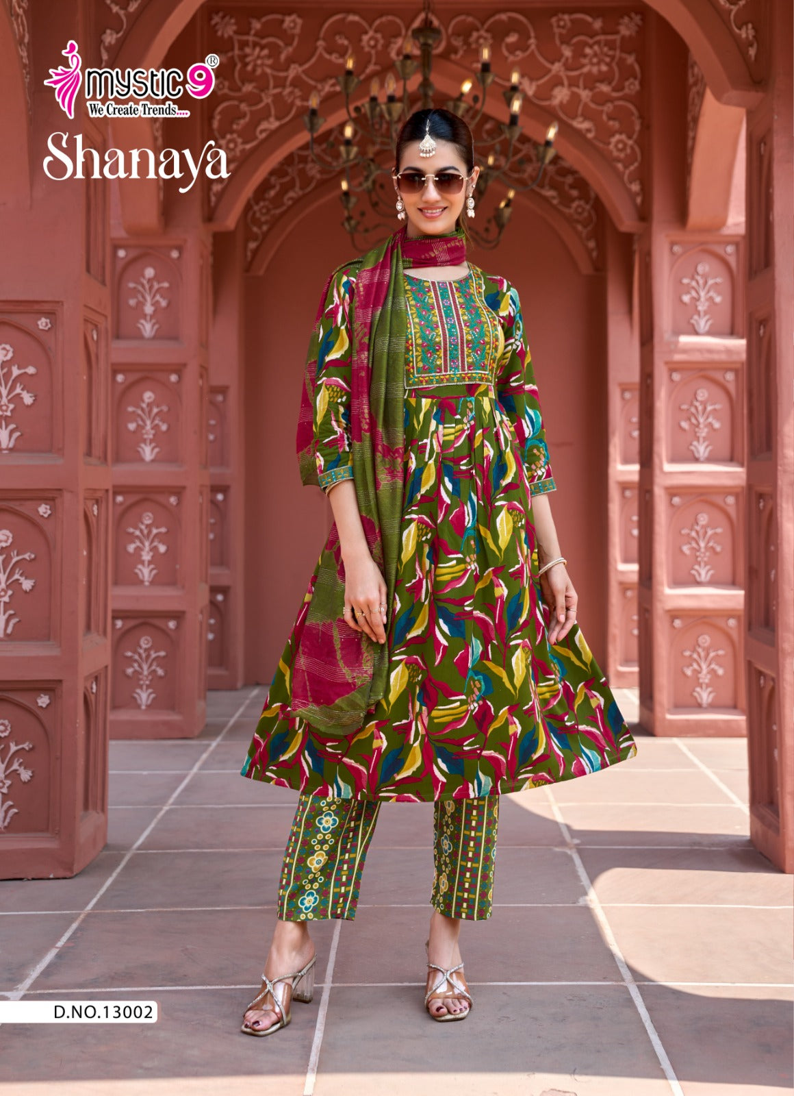 Shanaya Vol 13 Mystic 9 Rayon Readymade Pant Style Suits Manufacturer Ahmedabad