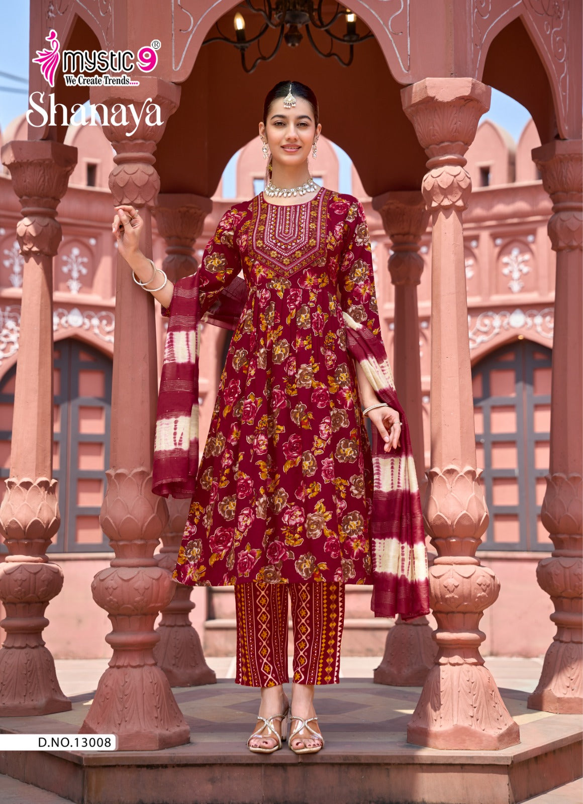 Shanaya Vol 13 Mystic 9 Rayon Readymade Pant Style Suits Manufacturer Ahmedabad