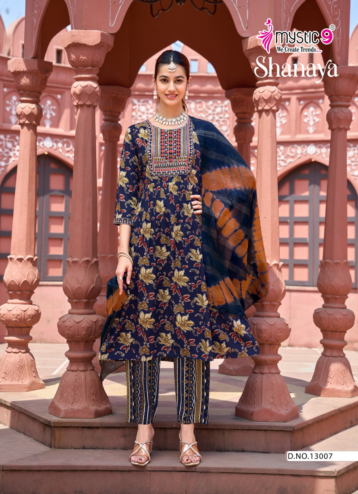 Shanaya Vol 13 Mystic 9 Rayon Readymade Pant Style Suits Manufacturer Ahmedabad