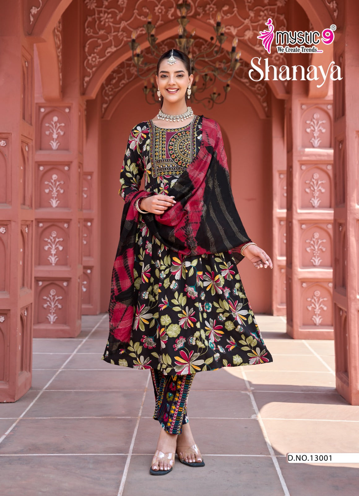 Shanaya Vol 13 Mystic 9 Rayon Readymade Pant Style Suits Manufacturer Ahmedabad