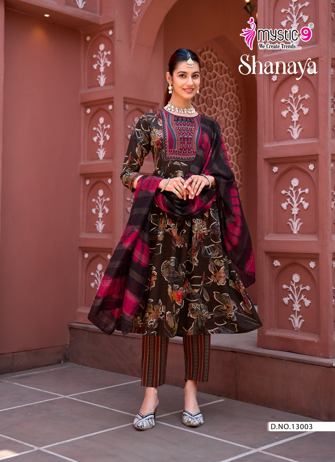 Shanaya Vol 13 Mystic 9 Rayon Readymade Pant Style Suits Manufacturer Ahmedabad